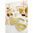 Pip Studio Teller in Herzform Lily&Lotus 21,5 cm - Gelb