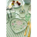 Pip Studio Hartvormig Bord Lily & Lotus - 21,5 cm - Lichtgroen