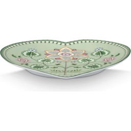 Pip Studio Hartvormig Bord Lily & Lotus - 21,5 cm - Lichtgroen