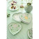 Pip Studio Hartvormig Bord Lily & Lotus - 21,5 cm - Lichtgroen