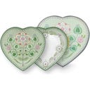Pip Studio Hartvormig Bord Lily & Lotus - 21,5 cm - Lichtgroen