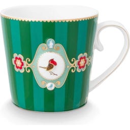 Pip Studio Tea for One Love Birds - Grün gestreift