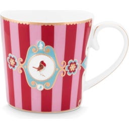 Pip Studio Tea for One Love Birds - Rot gestreift
