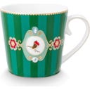 Pip Studio Becherset Love Birds - Grün gestreift