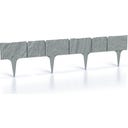 Prosperplast Beeteinfassung in Steinoptik, Anthrazit - 1 Set