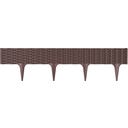 Prosperplast Beeteinfassung in Rattanoptik, Braun
