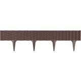 Prosperplast Beeteinfassung in Rattanoptik, Braun