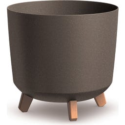 Blumentopf Gracia Tubus ECO Wood I Kaffee - 1 Stk