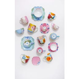 Espressotasse mit Untersetzer Royal, Pink