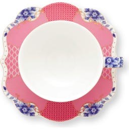 Espressotasse mit Untersetzer Royal, Pink