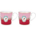 Pip Studio Becherset Love Birds - Rot/Pink