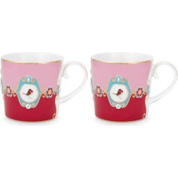 Pip Studio Becherset Love Birds - Rot/Pink
