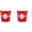Pip Studio Muggset Love Birds - Röd