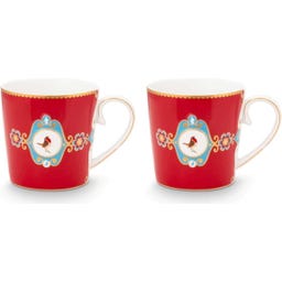 Pip Studio Muggset Love Birds - Röd