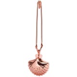 Teaszűrő csipesz - Kagyl&oacute;, roz&eacute;arany