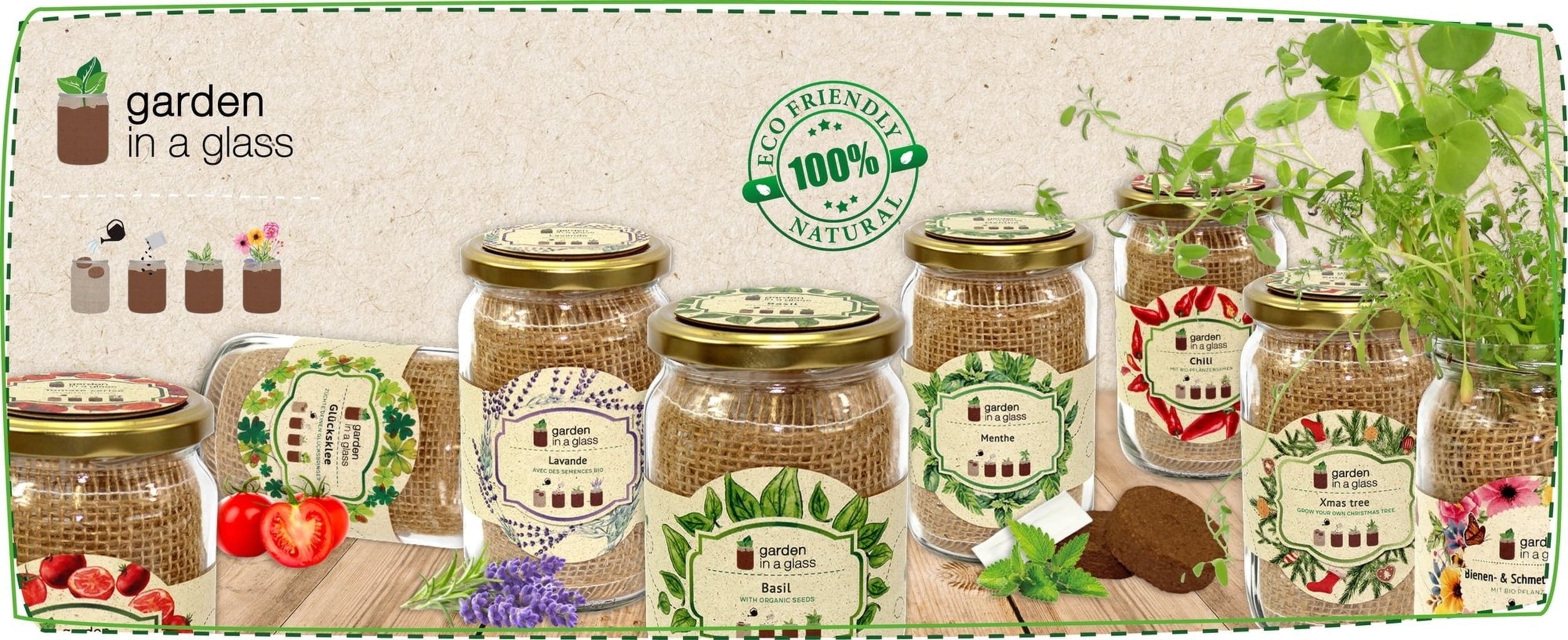 Feel Green Garden in a glass “Lavendel