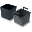 Prosperplast Blumentopf Urbi Square Low - Anthrazit