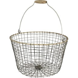 Strömshaga Panier en Fil Métallique « Alvar » Rond - grand