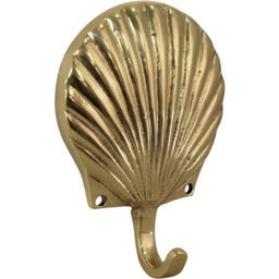 Strömshaga Wandhaken Muschel messing - 1 Stk