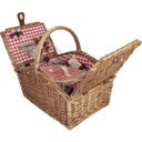 Strömshaga Wicker Picnic Basket Set, Red - 1 set