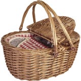 Str&ouml;mshaga "Ina" Wicker Cooler Bag, Red