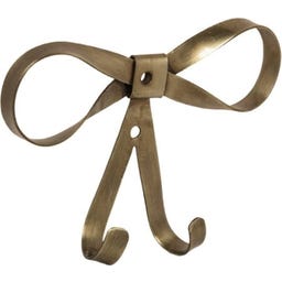 Strömshaga Bow Wall Hook, Antique Brass - 1 item