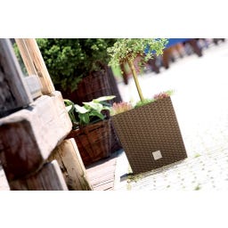 Prosperplast Blumentopf Rato Low Anthrazit - 20x20 cm