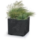 Prosperplast Pflanztopf Sierra Square Beton Effect I - Anthrazit