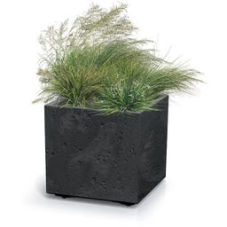 Prosperplast Pflanztopf Sierra Square Beton Effect I - Anthrazit
