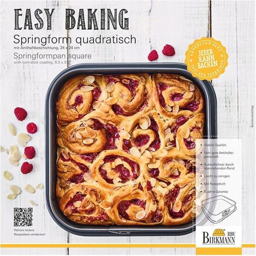 Birkmann Easy Baking - Moule à Charnière Carré - 1 pcs