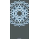 Yogamat 5 mm - Blue Aura Dove Marrakesh Printed - 1 stuks