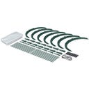 Prosperplast Garten Folientunnel - waldgrün - L 357 cm