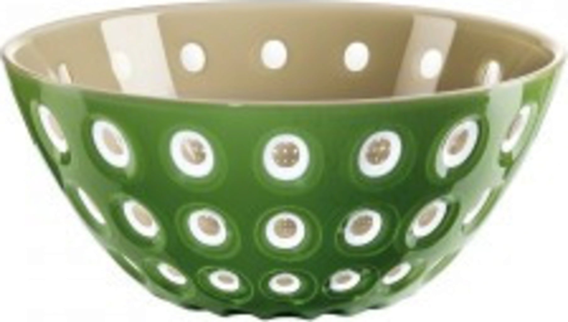 guzzini LE MURRINE Schüssel Ø20 cm - sand/weiß/moosgrün