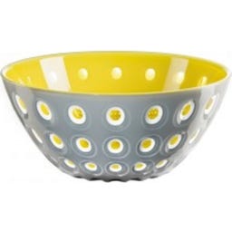 Bol Le Murrine Guzzini – Taille L – Jaune/Blanc/Aigue-marine – Art Vénitien – NEUF