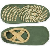 Calcetines de Yoga Grippy Barre, Olive Haze