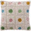 IB Laursen Kissenhülle gehäkelt mit Blumen - 1 Stk
