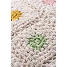 IB Laursen Kissenhülle gehäkelt mit Blumen - 1 Stk