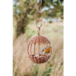 Mangeoire à Oiseaux Suspendue en Forme de Sphère - 1 pcs