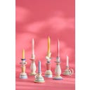 Bougeoir Oiseau Multicolore pour Chandelles de 2,2 cm - 25 x 12 cm