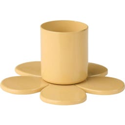 Kerzenhalter blumenförmig für 2,2 cm Kerze - cream