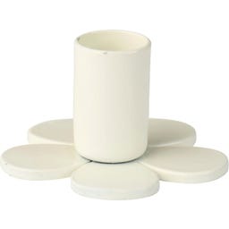 IB Laursen Ljuslykta Blomformad för 1,3 cm Ljus - Beige