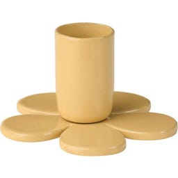 Virág formájú gyertyatartó 1,3 cm-es gyertyához - Cream