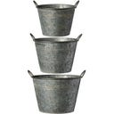 Conische Potten met Handvaten - Set van 3