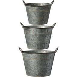 IB Laursen Conical Planters with Handles, Set of 3 - 1 set