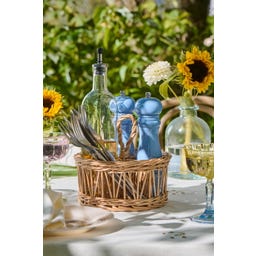 Round Basket with Compartments and Handle - 1 item