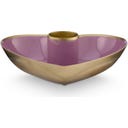 Pip Studio Kerzenhalter Metal Heart 10 x 3 cm - Lila