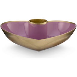 Pip Studio Kerzenhalter Metal Heart 10 x 3 cm - Lila