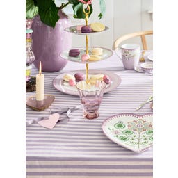 Pip Studio Kerzenhalter Metal Heart 10 x 3 cm - Lila