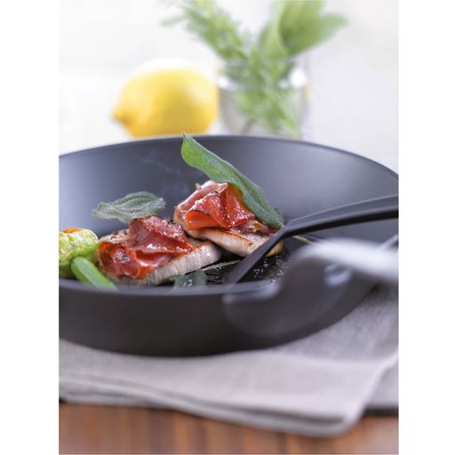 Black Star Frying Pan with Wooden Board Ø 19 cm - 1 item