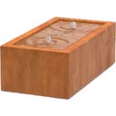 ADEZZ Wassertisch Rechteckig aus Cortenstahl - 120 x 60 x 40 cm